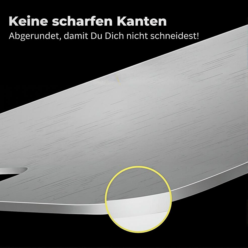 VONWERK™ Edelstahl-Schneidebrett