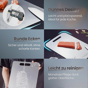 VONWERK™ Edelstahl-Schneidebrett